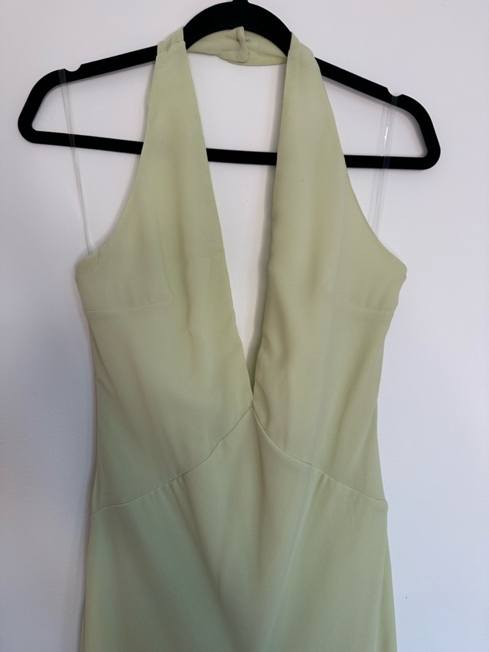 House of CB Pastel Green Backless Mermaid Gown - Picture 7 of 12